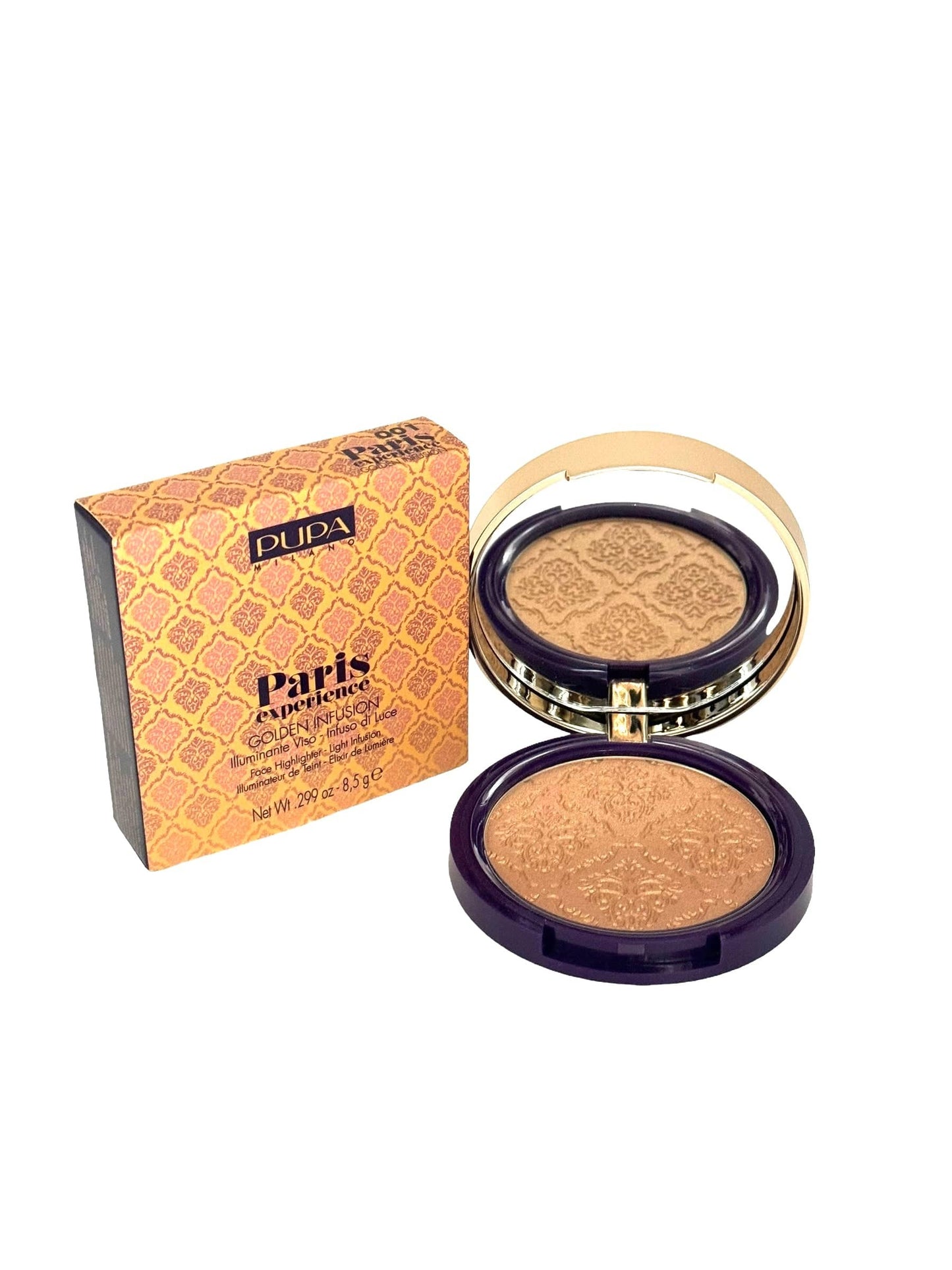 Pupa Milano Face Powder All Over Face Paris Golden #001 Makeup