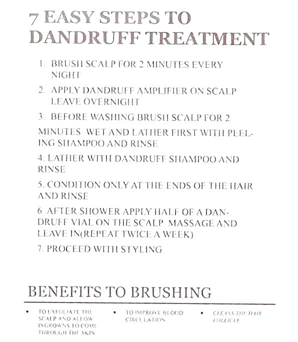 Reflection Beauty Supply Anti Dandruff Intensive Hair Cur Treatment Peeling 20 pcs Hair Care