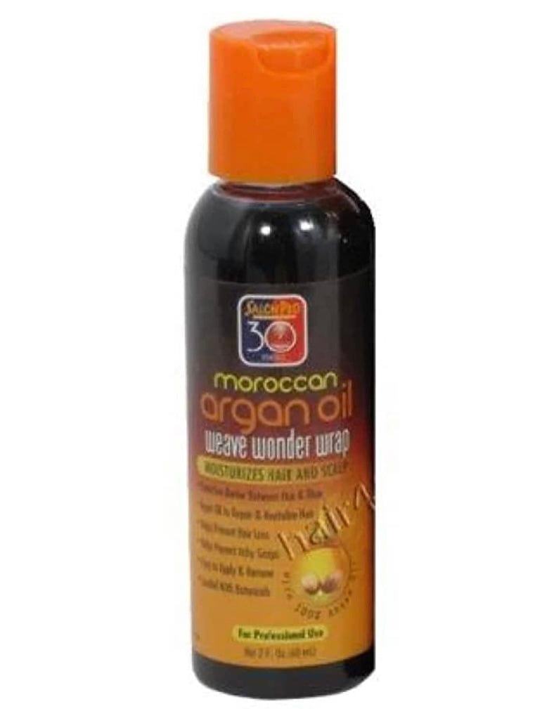 Salon Pro 30 Sec Moroccan Argan Oil Weave Wonder Wrap Moisturizers Hair & Scalp 2oz Hair Oil