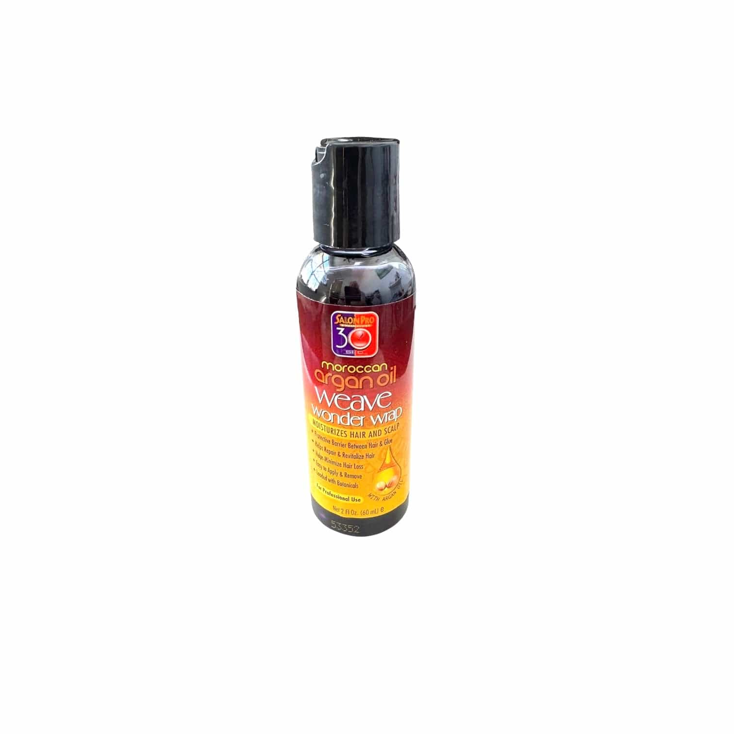 Salon Pro 30 Sec Moroccan Argan Oil Weave Wonder Wrap Moisturizers Hair & Scalp 2oz Hair Oil