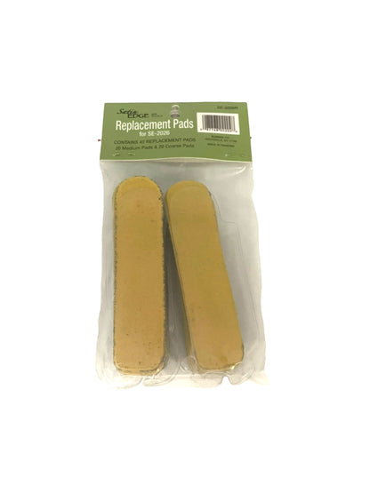 Satin Edg Replacement Pads 20 med. & 20 Coarse 40ct Foot Files