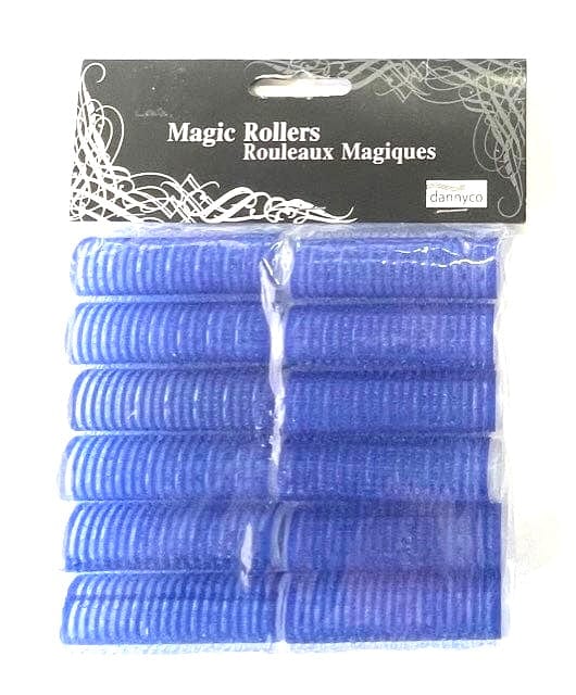 Self Grip Hair Rollers 15 mm Dark Blue & 2.50” Long 12 pk Self Grip Rollers