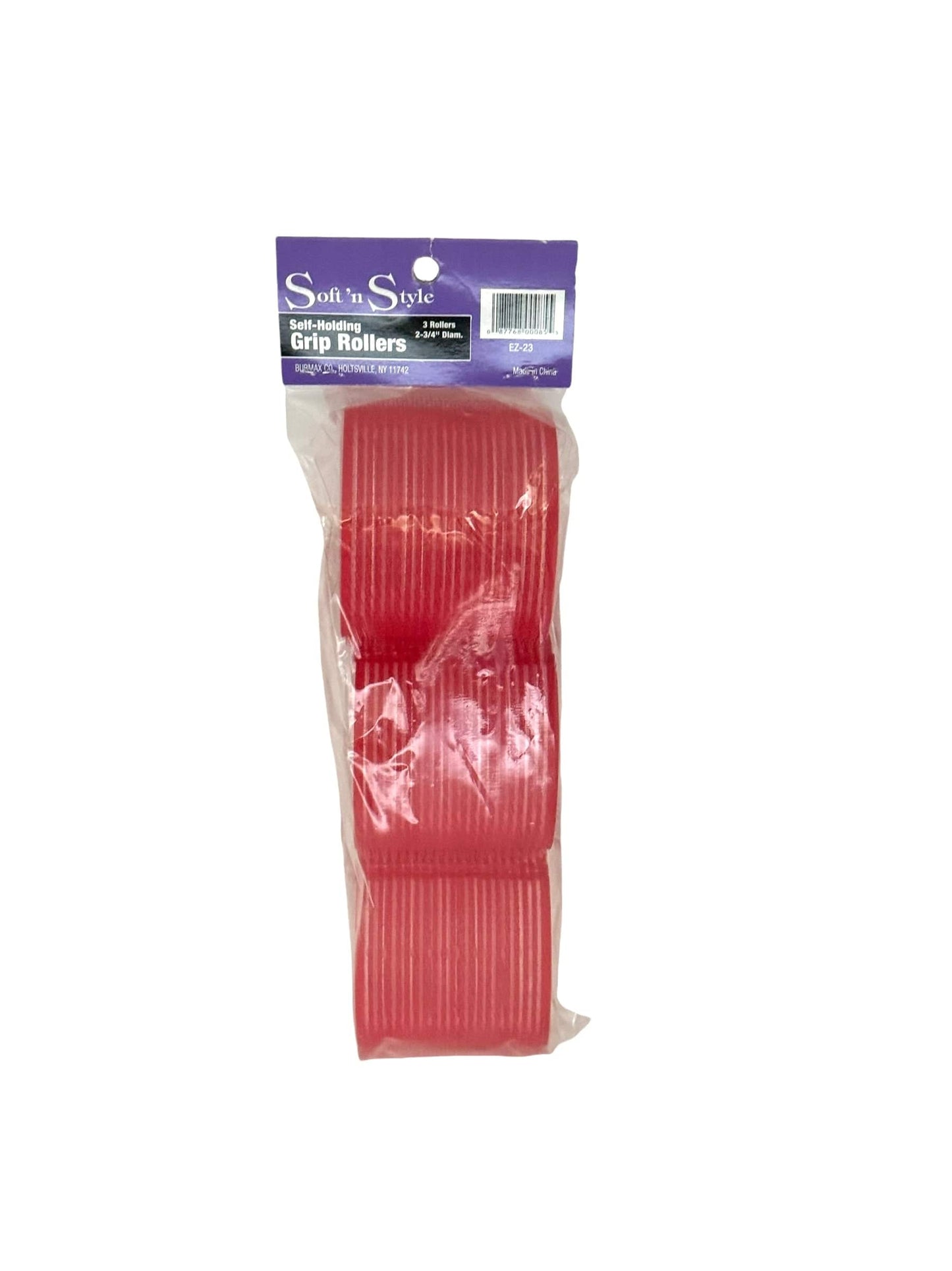 Self Grip Hair Rollers 2.75” Red & 2.5” Long 3 pk Hair Rollers