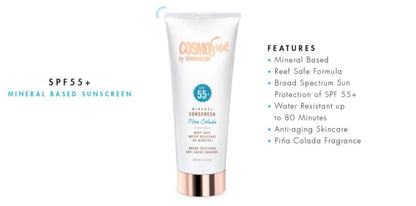 Sunscreen Cosmo Sun Mineral Based SPF 55 + 6.76 oz Sunscreen
