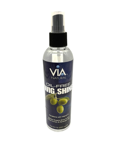 Via Natural Wig Shine Oil Free Spray 8oz Wig Hair Spray