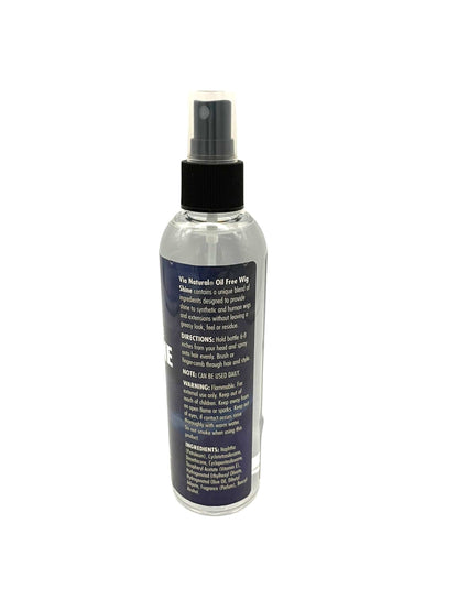 Via Natural Wig Shine Oil Free Spray 8oz Wig Hair Spray