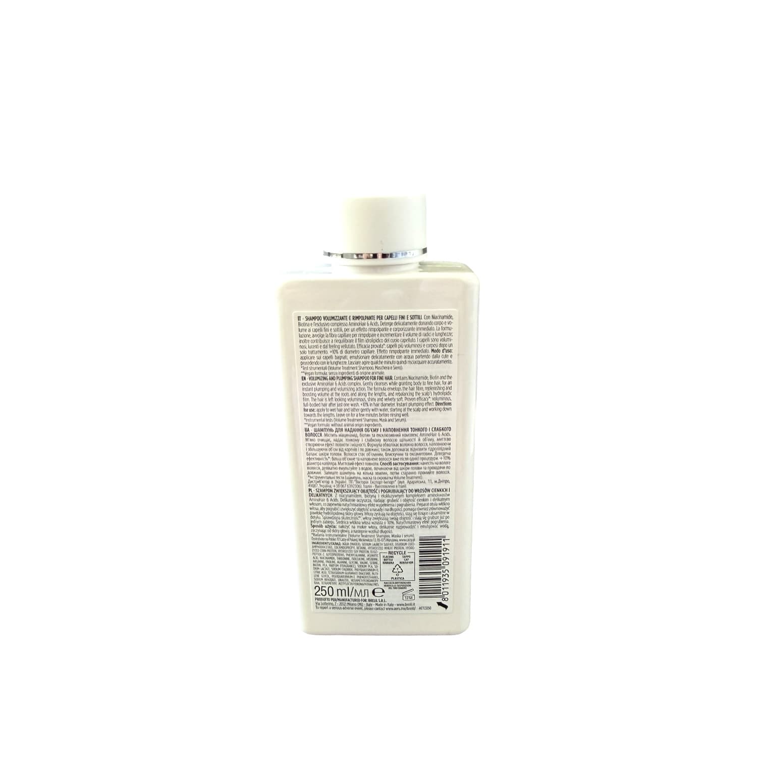 Volume & Plump Hair With Amino & Bitotin Brelil Shampoo, Mask & Serum For Fine & Thinning Hair
