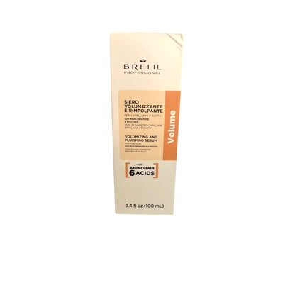 Volume & Plump Hair With Amino & Bitotin Brelil Shampoo, Mask & Serum For Fine & Thinning Hair