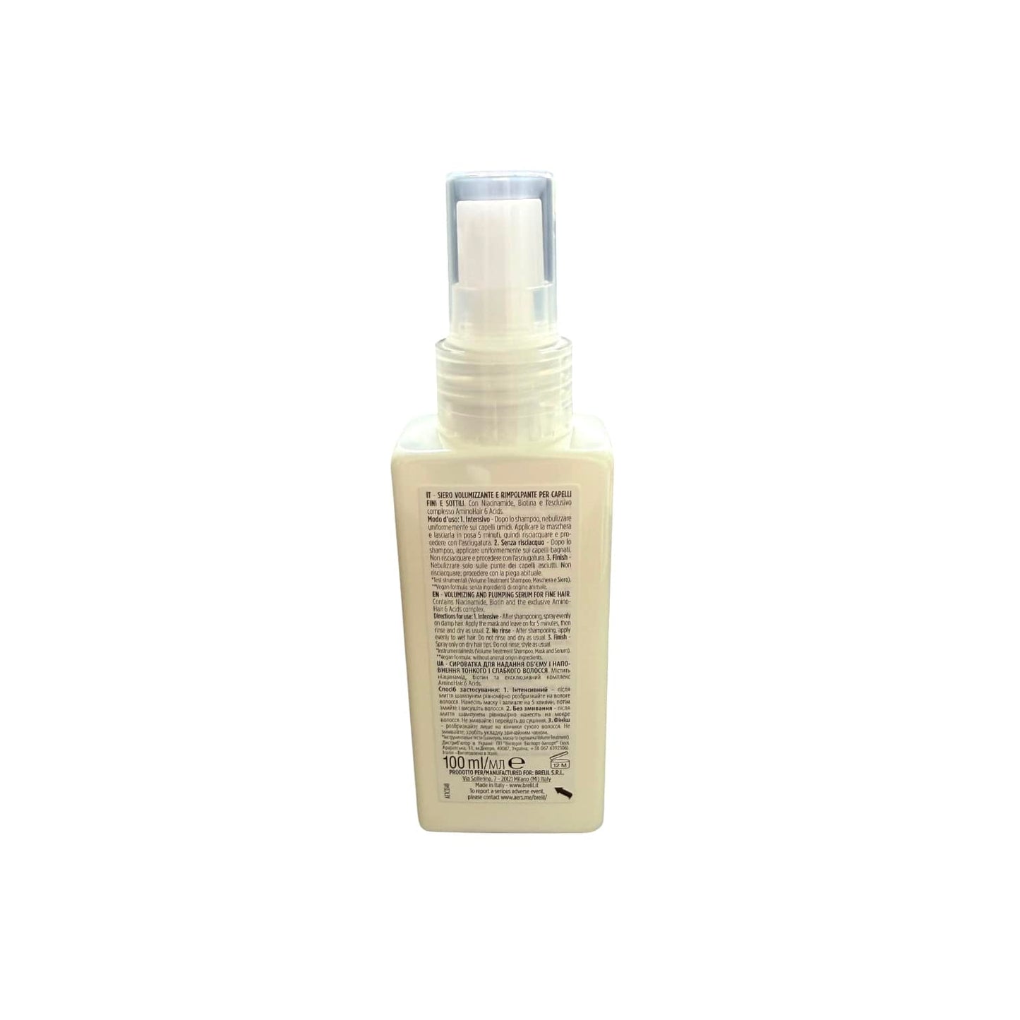 Volume & Plump Hair With Amino & Bitotin Brelil Shampoo, Mask & Serum For Fine & Thinning Hair