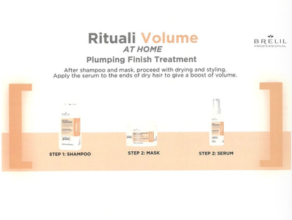 Volume & Plump Hair With Amino & Bitotin Brelil Shampoo, Mask & Serum For Fine & Thinning Hair