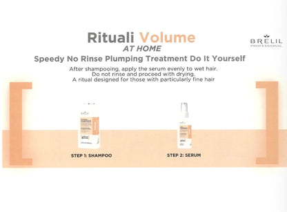 Volume & Plump Hair With Amino & Bitotin Brelil Shampoo, Mask & Serum For Fine & Thinning Hair