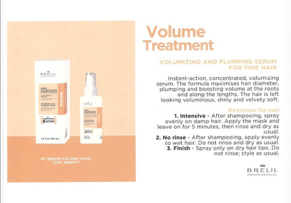 Volume & Plump Hair With Amino & Bitotin Brelil Shampoo, Mask & Serum For Fine & Thinning Hair