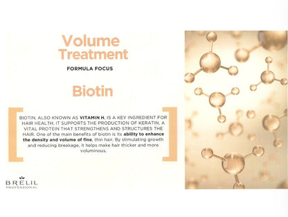 Volume & Plump Hair With Amino & Bitotin Brelil Shampoo, Mask & Serum For Fine & Thinning Hair