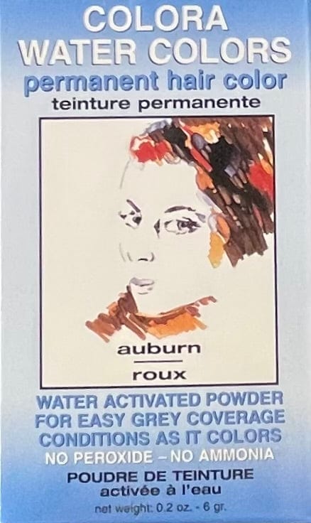 Water Colors Permanent Powder Hair Color Auburn 0.2 oz By Colora Hair Color
