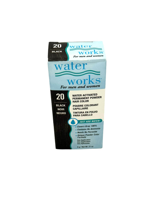 Water Works Permanent Powder Hair Color Natural Black 0.21 oz Hair Color