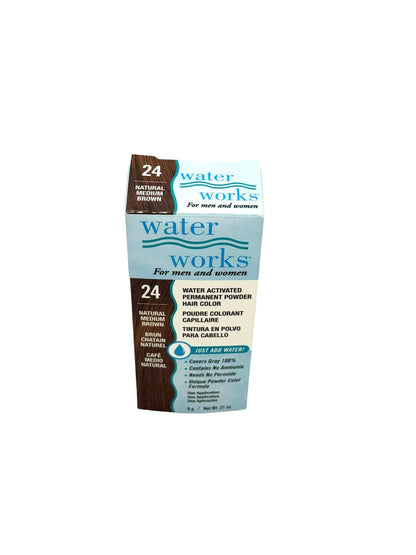 Water Works Permanent Powder Hair Color Natural Medium Brown 0.21 oz Hair Color