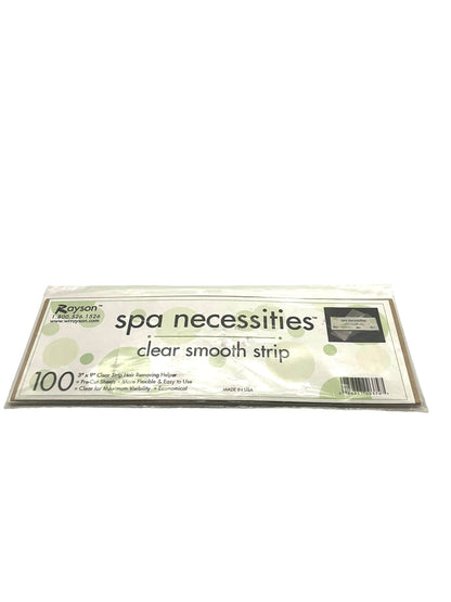 Waxing Hair Removal Strips Clear 3" x 9" 100 pk Wax Strips